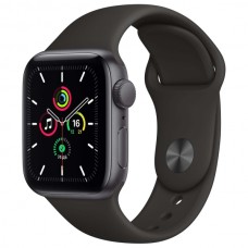 Часы Apple Watch SE 40mm, спортивный ремешок черного цвета