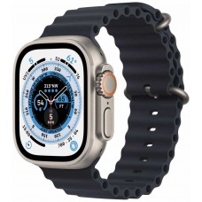 Apple Watch Ultra 49mm, корпус из титана, ремешок Ocean цвета «тёмная ночь»