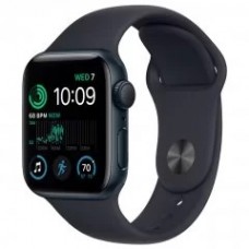 Часы Apple Watch SE 2022 44mm, спортивный ремешок цвета "темная ночь"