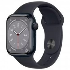 Часы Apple Watch 45mm series 8, спортивный ремешок "темная ночь"