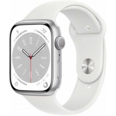 Часы Apple Watch 41mm series 8, спортивный ремешок белого цвета